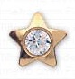 INVERNESS ORECCHINI STELLA CRYSTAL PLACCATI ORO R24C1