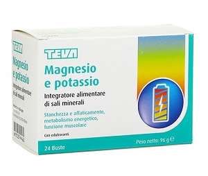 MAGNESIO POTASSIO PLUS TEVA 24 BUSTINE SENZA ZUCCHERI AROMAAGRUMI