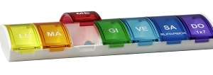 SUPAIRBOX PORTAPILLOLE SETTIMANALE 1X7 ARCOBALENO