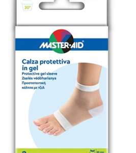 CALZA CON PROTEZIONE MASTER-AID FOOTCARE IDRATANTE IN GEL/TESSUTO PER TALLONI 2 PEZZI F1