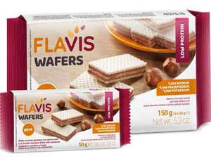 FLAVIS WAFERS NOCCIOLA APROTEICO 3 PORZIONI DA 50 G