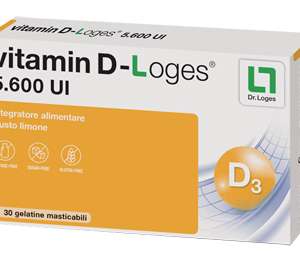 VITAMIN D-LOGES 30 GELATINE MASTICABILI GUSTO LIMONE 42 G