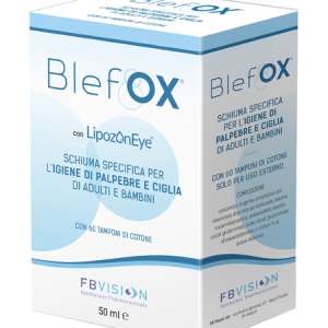 BLEFOX SCHIUMA SPECIFICA PER IGIENE PALPEBRE E CIGLIA 50 MLCON EROGATORE + 60 DISCHETTI