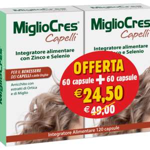 MIGLIOCRES CAPELLI 60 CAPSULE + 60 CAPSULE PROMOZIONE