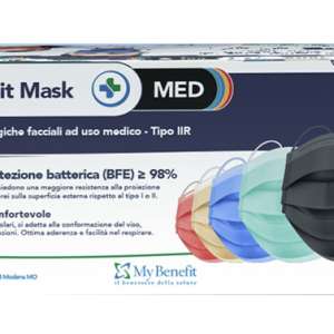 MASCHERINA CHIRURGICA GREENCARE TIPO IIR MULTICOLOR BOX 50 PEZZI