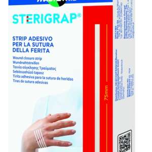 MASTER-AID STERIGRAP STRIP ADESIVO SUTURA FERITE 75X3 MM 10PEZZI