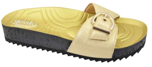 CIABATTA WOODSTOCK METALLIC GOLD 41/42