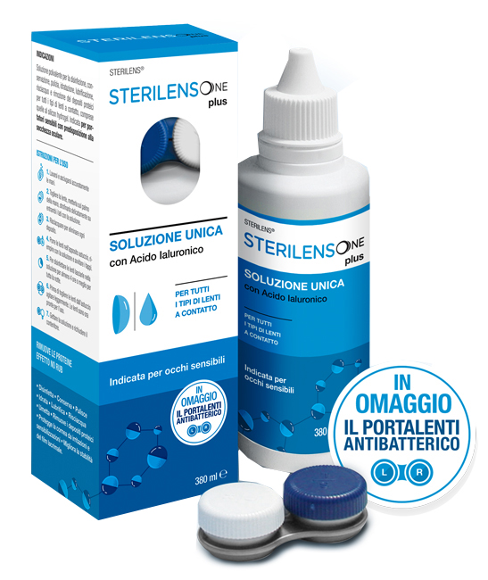 SOLUZIONE UNICA STERILENS ONE PLUS CON ACIDO IALURONICO 380ML 1 SOLUZIONE UNICA STERILENS ONE PLUS CON ACIDO IALURONICO 380ML