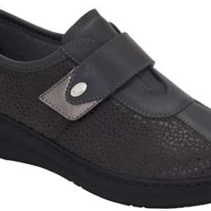 CALZATURA MAGALI&apos; ELASTICATED+LEATHER WOMAN DK GREY ELASTICIZZATO + PELLE 40