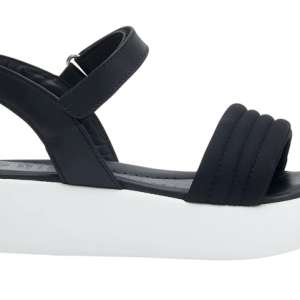 BOCA SANDAL STRAP TEXTILE+LEATHER WOMAN BLACK 40 MATERIALE TESSUTO+PELLE FODERA TOMAIA PELLE+TESSUTO SOTTOPIEDE PELLE SUOLA PU FITTING F ALTEZZA TACCO 15 COLLEZIONE SS23