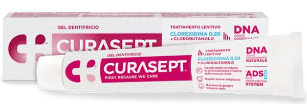 CURASEPT GEL DENTIFRICIO ADS DNA TRATTAMENTO LENITIVO 75 ML