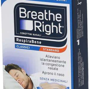 CEROTTI NASALI BREATHE RIGHT CLASSICI 30 PEZZI