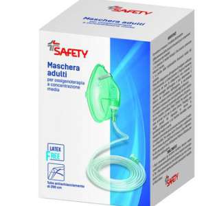 MASCHERA PER OSSIGENOTERAPIA CON TUBO 200CM