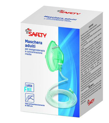 MASCHERA PER OSSIGENOTERAPIA CON TUBO 200CM 1 MASCHERA PER OSSIGENOTERAPIA CON TUBO 200CM