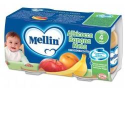 MELLIN OMOGENEIZZATO ALBICOCCA BANANA MELA 100 G 2 PEZZI MELLIN OMOGENEIZZATO ALBICOCCA BANANA MELA 100 G 2 PEZZI
