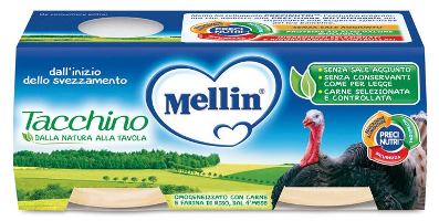 MELLIN OMOGENEIZZATO TACCHINO 2 X 80 G MELLIN OMOGENEIZZATO TACCHINO 2 X 80 G