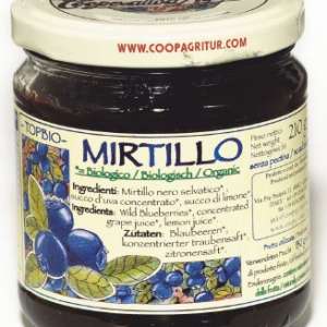TOPBIO AGRITUR COMPOSTA DI FRUTTA MIRTILLO NERO SELVATICO 210 G