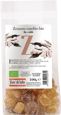 ZENZERO CANDITO CUBI BIO 100 G ZENZERO CANDITO CUBI BIO 100 G