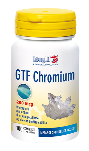 LONGLIFE GTF CHROMIUM 100 COMPRESSE LONGLIFE GTF CHROMIUM 100 COMPRESSE