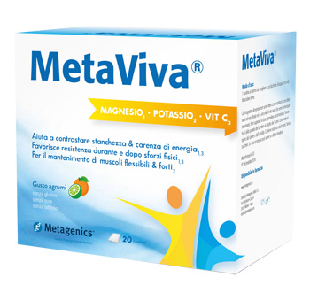 METAVIVA MAGNESIO POTASSIO VITAMINA C 20 BUSTINE 1 METAVIVA MAGNESIO POTASSIO VITAMINA C 20 BUSTINE