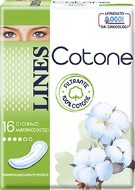 LINES COTONE NON ULTRA ANATOMICI DISTESI 16 PEZZI LINES COTONE NON ULTRA ANATOMICI DISTESI 16 PEZZI
