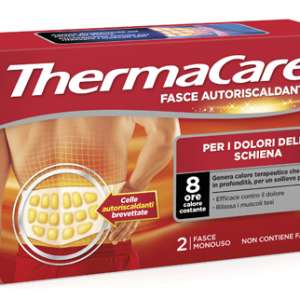 FASCIA AUTORISCALDANTE A CALORE TERAPEUTICO THERMACARE SCHIENA 2 PEZZI