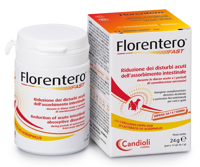 FLORENTERO FAST BARATTOLO DA 12 COMPRESSE APPETIBILI DA 2 G FLORENTERO FAST BARATTOLO DA 12 COMPRESSE APPETIBILI DA 2 G