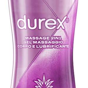 DUREX MASSAGE 2 IN 1 GEL MASSAGGIO CORPO E LUBRIFICANTE ALOEVERA 200 ML