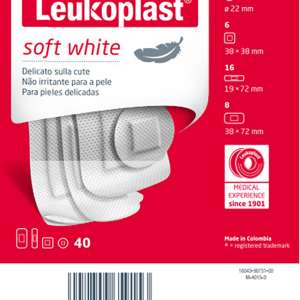 LEUKOPLAST SOFT WHITE 40 PEZZI ASSORTITI