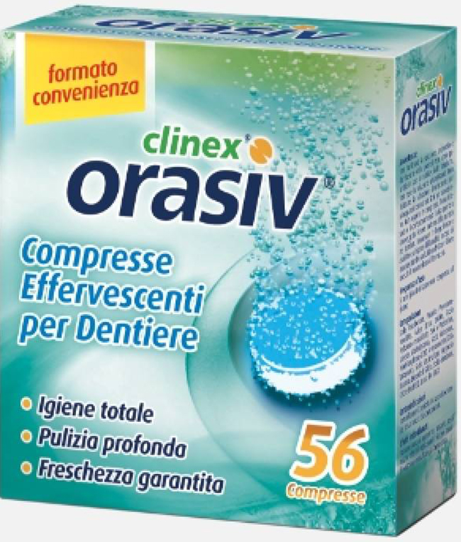 ORASIV CLINEX 56 COMPRESSE EFFERVESCENTI 1 ORASIV CLINEX 56 COMPRESSE EFFERVESCENTI