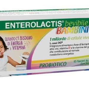 ENTEROLACTIS BEVIBILE BAMBINI 12 FLACONCINI X 10 ML