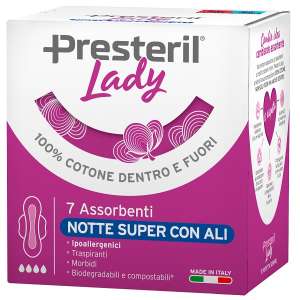LADY PRESTERIL ASSORBENTI NOTTE SUPER ALI 7 PEZZI
