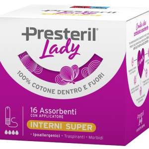 LADY PRESTERIL  ASSORBENTE INTERNO COMPACT SUPER PLUS 16 PEZZI