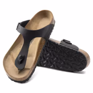 BIRKENSTOCK GIZEH BLACK BIRKO FLOR