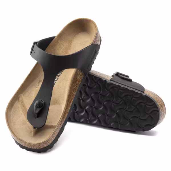 BIRKENSTOCK GIZEH BLACK BIRKO FLOR