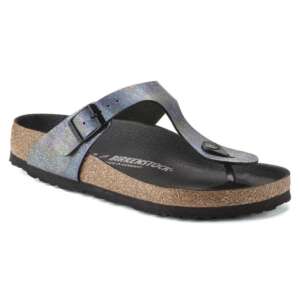 CALZATURE PIANINFRAD SINTETICO BI-C4 BIRKENSTOCK GIZEH IRIDESCENT BLACK VEG MICROFIBRE