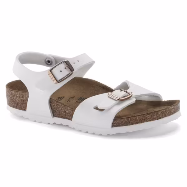 SANDALI BIRKENSTOCK RIO KIDS WHITE BIRKO FLOR