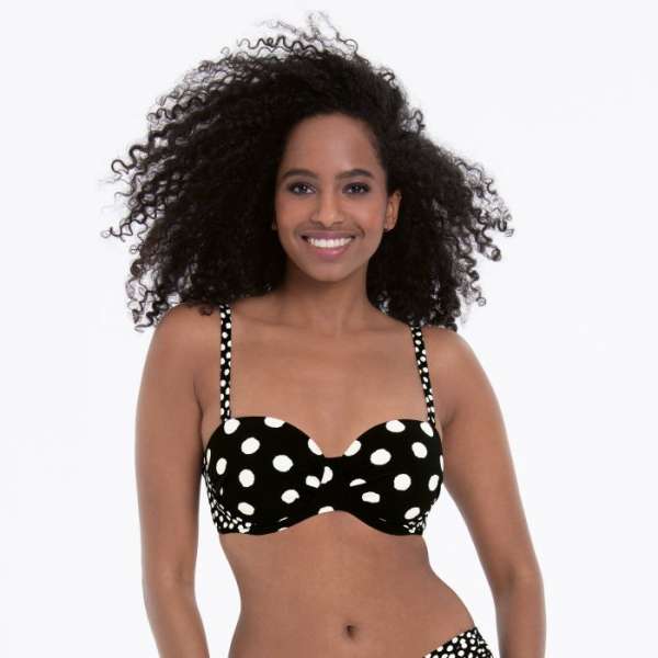 Anita Catalina Top Black White Dot