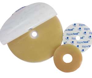 ANELLI IN IDROCOLLOIDE HYPERSEAL ADESIVI PROTETTIVI PER PELLLE PERISTOMALE CON MIELE DI MANUKA DIAMETRO ESTERNO 50 MM DIAMETRO INTERNO FORO 19 MM SPESSORE 2