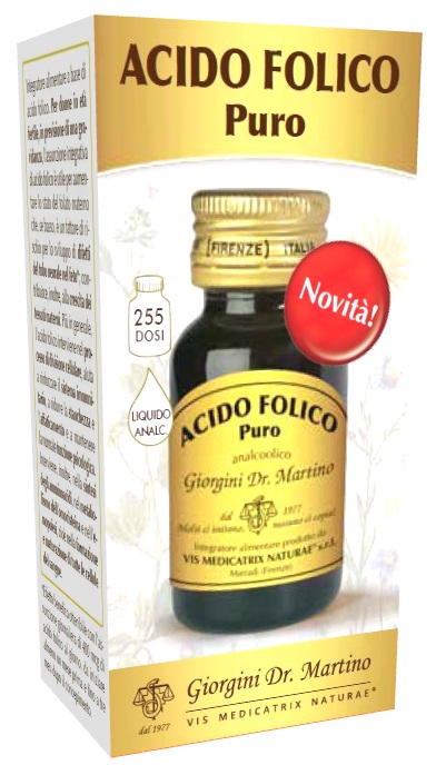 ACIDO FOLICO PURO LIQUIDO ANALCOLICO 30 ML ACIDO FOLICO PURO LIQUIDO ANALCOLICO 30 ML