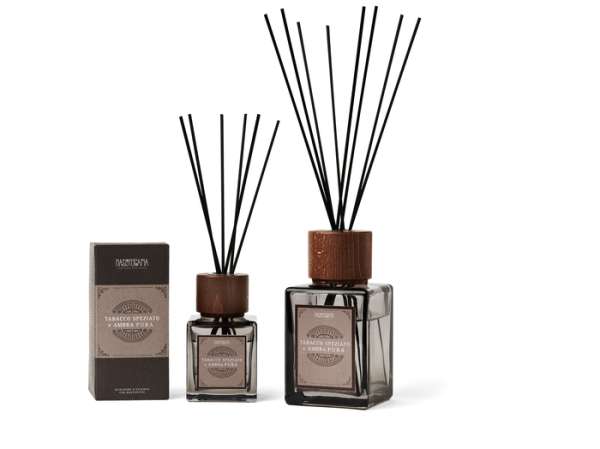 DIFFUSORE BASTONCINI 200 ML TABACCO SPEZIATO E AMBRA PURA 200 ML