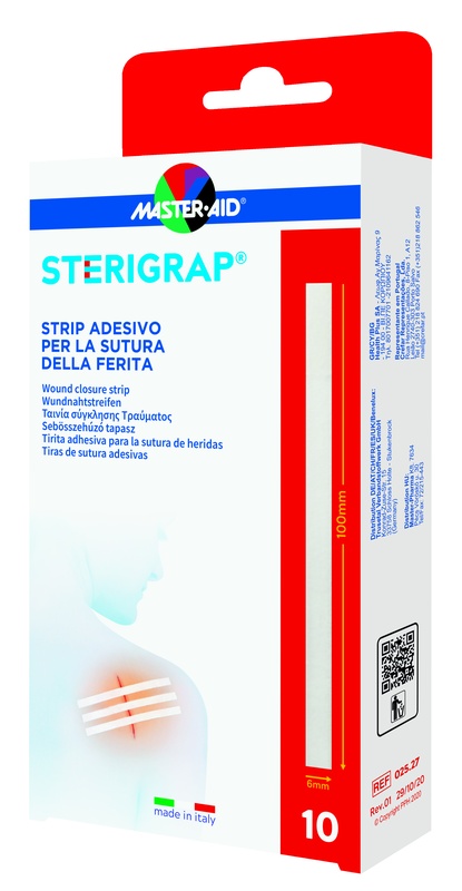 Master Aid Quadra Med Strip - 10 Cerotti Disinfettanti In Tessuto Non Tessuto, Traspiranti