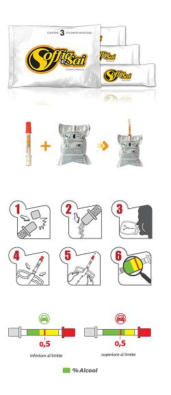 SOFFIAESAI ALCOOL TEST 3 PEZZI MONOUSO SOFFIAESAI ALCOOL TEST 3 PEZZI MONOUSO
