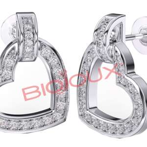 BJT224 ORECCHINI MONTEC HEART STAINLESS STEEL