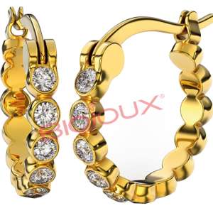 BJT238 ORECCHINI ANNA HOOP GOLD PLATED