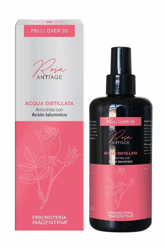 ACQUA DISTILLATA ARRICCHITA ROSA ANTIAGE PELLI OVER 35 200 ML ACQUA DISTILLATA ARRICCHITA ROSA ANTIAGE PELLI OVER 35 200 ML