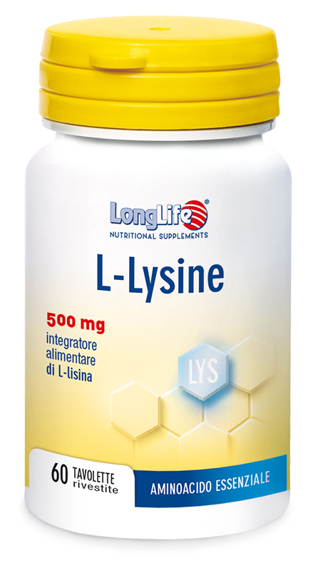 LONGLIFE L-LYSINE 500MG 60 TAVOLETTE 1 LONGLIFE L-LYSINE 500MG 60 TAVOLETTE