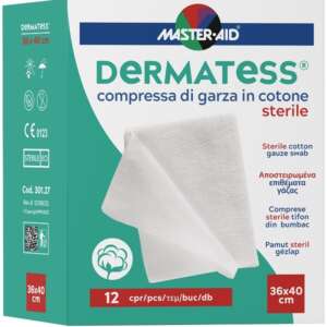 GARZA IDROFILA DERMATESS COTONE 36X40 12 PEZZI