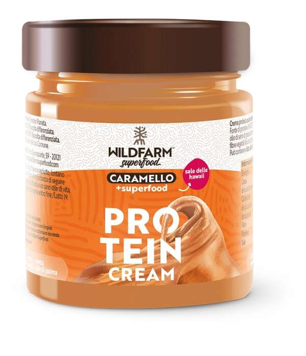 WILDFARM SUPER PROTEIN CREAM EVO CREMA SPALMABILE CARAMELLOSALE ROSSO HIMALAYA 180 G