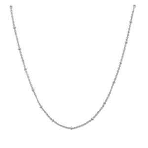 VERAME&apos; COLLANA ROSARIA ARGENTO